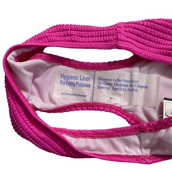 Salt and Cove Pink Textured Lined Hipster Bikini Swim Bottom Medium M - Picture 12 of 14